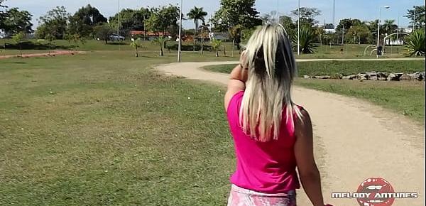 trendsHot blonde masturbates in park after getting all sweaty  FULL ON RED - MELODY ANTUNES